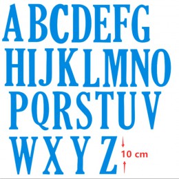 10cm grandes letras del alfabeto inglés troqueles de corte de Metal para DIY tarjetas de papel para álbum de recortes que hacen 
