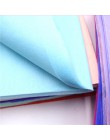40 unids/lote envoltorio de papel de seda de Color sólido textura Floral envolturas DIY flor embalaje tejido navideño papel de r