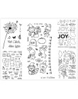 ZhuoAng encantadores animales/Halloween/Navidad sellos claros para DIY Scrapbooking/fabricación de tarjetas/álbum decorativo de 