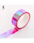 5m colores adhesivo decorativo cintas de enmascarar láser material de oficina brillante cinta para Diy Scrapbooking álbumes deco