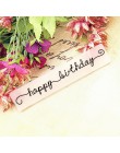Panfelú palabras Feliz cumpleaños en relieve carpetas de plástico para Scrapbooking DIY plantilla Fondant Cake tarjeta para álbu