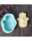 HAMSA Lotus en La Palma jabón de silicona molde khamsah DIY silicona molde para hacer jabón a mano de Fátima mascota molde resin