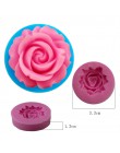 3D Rosa flor forma jabón silicona molde forma pastel de Chocolate molde hecho a mano Diy decoración de tortas con fondant molde 