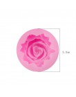 3D Rosa flor forma jabón silicona molde forma pastel de Chocolate molde hecho a mano Diy decoración de tortas con fondant molde 