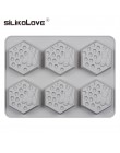 Silikove molde de silicona molde de abeja molde de 6 cavidades fácil de degradar jabón hecho a mano artesanal para el fabricante