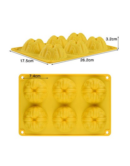 Silikove molde de silicona molde de abeja molde de 6 cavidades fácil de degradar jabón hecho a mano artesanal para el fabricante