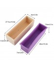 1200g de silicona jabón molde caja Rectangular de madera con Flexible forro para DIY hecho a mano molde para el pan molde de jab