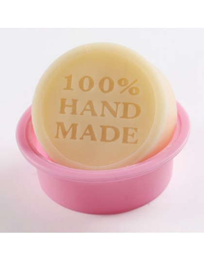 Alta calidad 100% hecho a mano redondo DIY molde de silicona molde de jabón molde utensilios para decoración de tortas con fonda