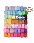 aguja para fieltro fieltro para manualidades 36 colores fieltro de lana Roving fieltro de lana Kit Material de fibra con fieltro