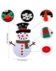 1 Juego de telas no tejidas de dibujos animados encantadoras fieltro muñeco de nieve DIY artesanía artesanal divertida para ador