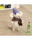 2019 niñas niños DIY regalo ratón lana aguja fieltro juguete muñeca lana fieltro aguja Kit paquete no acabado