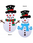 DIY fieltro regalos de navidad muñeco de nieve Navidad pegatina colgante de pared niños juguetes de Navidad decoración Año Nuevo