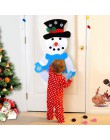 DIY fieltro regalos de navidad muñeco de nieve Navidad pegatina colgante de pared niños juguetes de Navidad decoración Año Nuevo