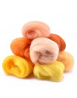 Kit de fieltro de aguja 36/50 colores fibra de lana Roving alta artesanía de lana Material fieltro de lana con utensilios con ag