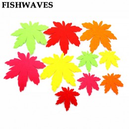 FISHWAVES 10 Uds Venta caliente fieltro de corte gratuito hoja de arce colorido jardín de infantes decoración Diy decoración de 