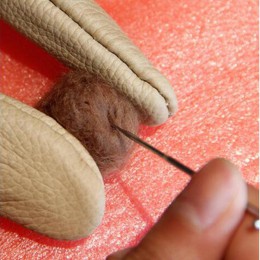 DIY fieltro artesanía herramienta pluma funda para el dedo agujas fieltro herramientas lana fieltro Kit mano aguja artesanal fie