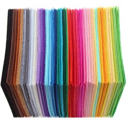 QUANFANG 40 unids/lote de fieltro de tela no tejida de 1mm de espesor de poliéster para decoración del hogar paquete para muñeca