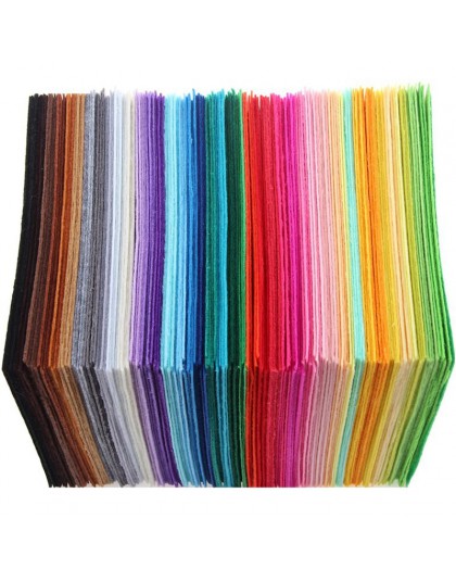 QUANFANG 40 unids/lote de fieltro de tela no tejida de 1mm de espesor de poliéster para decoración del hogar paquete para muñeca