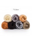 7 colores de fibra de lana para aguja para manualidades fieltro artesanal mullido fibra de lana suave costura artesanías fieltro
