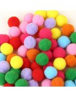 100 piezas suave pompón bolas hecho a mano juguetes para niños decoración de la boda de DIY Pom bola fieltro costura artesanal s