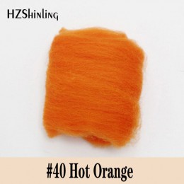 5g Super suave fieltro fibra corta de lana perfecto en fieltro de aguja y húmedo fieltro naranja caliente de fieltro de lana de 