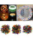 50 g/bolsa de mosaico de cristal cuadrado transparente de Color mezclado para manualidades mosaico que hace que los niños puzle 