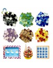 100g (aproximadamente 100 piezas) 1cm azulejos de vidrio cuadrado de varios colores para manualidades proveedor de fabricación d
