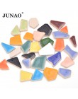 JUNAO mezcla de colores mosaico de vidrio azulejos piedras de mosaico guijarros de vidrio niños puzle arte artesanía Material DI