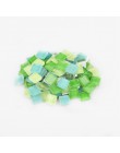 100g (aproximadamente 100 piezas) 1cm azulejos de vidrio cuadrado de varios colores para manualidades proveedor de fabricación d