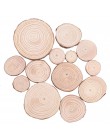3-12cm de espesor 1 paquete de Rodajas de madera sin terminar de pino Natural círculos con discos de madera de corteza de árbol 
