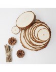 1 pieza de rodajas de madera Natural de gran tamaño Diy decoraciones artesanales para fiesta de cumpleaños niños decoración de p