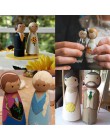 5 uds creativo cinco personas madera Peg Dolls juguete personas pintura Manual muñecas artesanías Graffiti madera sólida sin aca