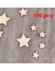 100 Uds. Estrellas de madera sin terminar discos de recorte de tamaño surtido para manualidades decoración DIY cumpleaños boda d