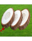 5 uds. Decoración de madera Rodajas de madera redondas naturales círculos con discos de troncos de corteza de árbol para manuali