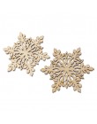 10 Uds. De Madera Hexagonal afilada copo de nieve decoración de adornos colgantes con cuerda (Color de madera)