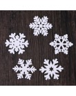 20 piezas de madera Festival Navidad copo de nieve en forma de artesanías tridimensionales para la decoración del hogar árbol de