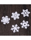 20 piezas de madera Festival Navidad copo de nieve en forma de artesanías tridimensionales para la decoración del hogar árbol de