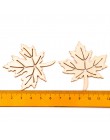 Natual hojas de madera patrón Scrapbooking pintura artesanal accesorio hecho a mano costura decoración del hogar DIY 50-52mm 10 