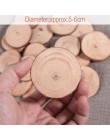20 piezas 5-6CM círculo redondo madera natural sin acabado rodajas de troncos de corteza de árbol para accesorios de fotos de bo