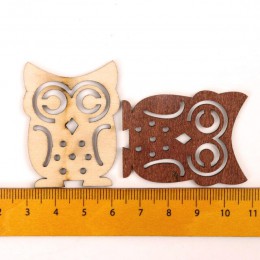 Cute Owl patrón álbum de recortes de madera Paitning colección artesanía accesorio DIY hecho a mano decoración del hogar DIY 38-