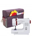 1 piezas de máquina de coser cubierta de polvo con 3 bolsillos de la máquina de coser bolsa de almacenamiento de accesorios