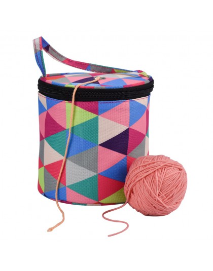 1 Uds bolso de diario en casa bolsa de almacenamiento a ganchillo de hilo de lana aguja de coser bolso herramienta para tejer bo
