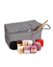 Organizador de bolsas de almacenamiento de hilo con divisor para la organización de tejer croché. Bolsa Portable de hilo para vi