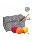 Organizador de bolsas de almacenamiento de hilo con divisor para la organización de tejer croché. Bolsa Portable de hilo para vi