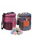Bolsa de almacenamiento de lana bolso de ganchillo grande hogar de lana tejida bolsa accesorios de costura suministros de almace