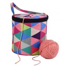 Bolso de diario en casa bolsa de almacenamiento a ganchillo de hilo de lana aguja de coser bolso herramienta para tejer bolso de