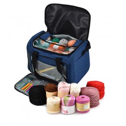 Bolsa de luz resistente bolsa de almacenamiento para lanas hogar bolsa de almacenamiento portátil para agujas de tejer ganchos d