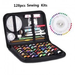 DIY caja de costura multifunción Kit de costura de viaje hilo de aguja enhebrador cinta tijera bolsa de almacenamiento juego de 