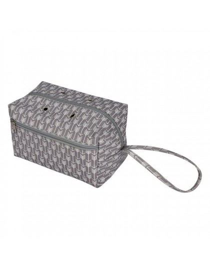 Bolsa de tejer hilo almacenamiento artesanal Tote divisor interno para agujas de ganchillo de lana cesta de almacenamiento de es