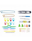 Útil Kit de herramientas para tejer agujas de ganchillo accesorios para tejer DIY suministros para tejer con estuche para niños